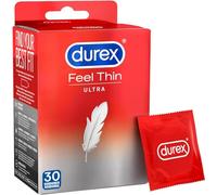 Durex Feel Ultra Thin 30 Condones para hombres Transparente 20,5 cm
