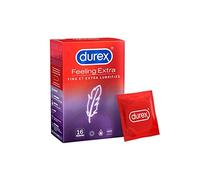 Durex FEELING EXTRA - 16 Condones para hombre finos y extra lubricados