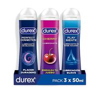 Durex Gel Lubricante Intimo Original + Cherry + Perfect Connection Pack 3 x 50 ml