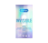 DUREX INVISIBLE EXTRA LUBRICADO 12 UDS