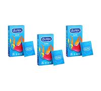 Durex - Lote de 3 cajas de 6 preservativos Lubricados Love
