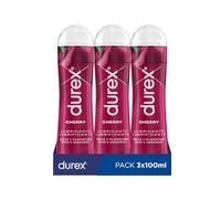 Durex Lubricante Cherry, Dulce y Placentero, 100 ml [Pack 3 Unidades]