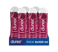 Durex Lubricante Cherry, Dulce y Placentero, 100 ml [Pack 6 Unidades]