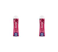 Durex Lubricante Cherry, Dulce y Placentero, 50 ml (Paquete de 2)