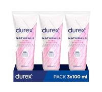 Durex Lubricante Naturals Extra Sensitivo, con ingredientes 100% naturales, 100 ml [Pack 3 Unidades]
