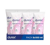 Durex Lubricante Naturals Extra Sensitivo, con ingredientes 100% naturales, 100 ml [Pack 6 Unidades]