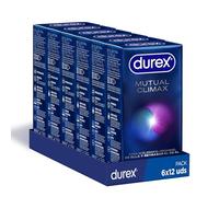Durex Mutual Clímax Preservativos Con Puntos Y Estrías Para Ella Y Efecto Retardante Eyaculación para Él - 6x12 condones