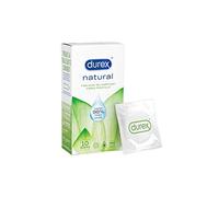 Durex NATURAL - 10 Condones finos y lubricados a base de agua