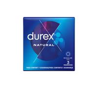DUREX Natural Classic 3 Unidades - Preservativos De Alta Calidad Para Sensaciones Naturales