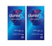 Durex Natural Preservativos 2x12 unidades