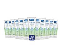 Durex Naturals H2O Lubricante Base Agua, 100% natural sin fragancia, colorantes ni agentes irritantes - 12x100 ml