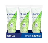 Durex Naturals H2O Lubricante, con ingredientes 100% naturales, 100 ml [Pack 3 Unidades]