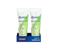 Durex Naturals Lubricante a Base de Agua, 100% Natural sin Fragancia, Colorantes ni Agentes Irritantes - 100 ml x 2 Unidad ( Paquete de 1)