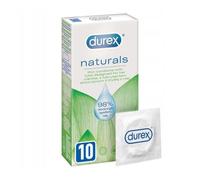 Durex Naturals Preservativos con Lubricante Natural de Base Agua, Diseñado para Ella (10 (10x1))