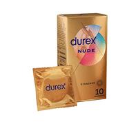Durex Nude - 10 preservativos ultrafinos para hombre, tamaño estándar