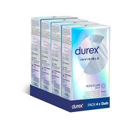 Durex Pack Ahorro Preservativos Invisible, Ultra Fino Diseñado para Maximizar Sensaciones, 48 condones