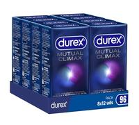 Durex Pack de Preservativos Climax Mutuo con Efecto Retardante, 96 Condones
