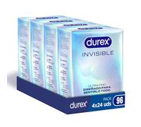 Durex Pack de Preservativos Invisible, Ultra Finos, 96 condones