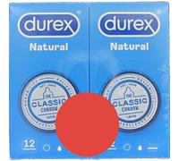 Durex Pack Preservativo Natural 12 Uds + Sensitivo Suave 3 Uds De Regalo - Durex