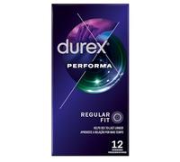 Durex Pack Preservativos Placer Prolongado, con Lubricante Performa de Silicona, Forma Easy-On, 3x12 condones