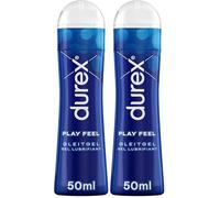 Durex Play Feel-Lubricante a base de agua, paquete de 2 (1 x 50 ml)