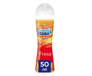 Durex Play Lubricante Base Agua Sabor Fresa, 50 ml