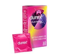 Durex Pleasure Me 10 Condones para hombres Transparente 20,5 cm