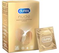 Durex Condones Nude, Finos, Clásicos - 16 unidades