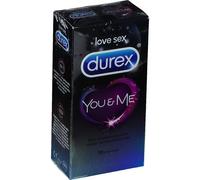 Durex You & Me - Preservativos con efecto retardante y estimulante, caja de 10 unidades