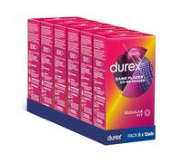 Durex Preservativos Dame Placer, Con Puntos y Estrías, Extra Lubricados,Forma Easy-On, 72 condones
