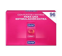 Durex Preservativos Dame Placer, Con Puntos y Estrías, Extra Lubricados,Forma Easy-On, 96 condones