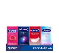 Durex Preservativos Dame Placer + Sensitivos Contacto Total + Mutual Climax + Invisible, Total 48 condones