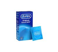 Durex Preservativos Extra Seguro Mas Grosor y Extralubricados - 12 Condones