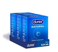 Durex Preservativos Natural, para Confort y Seguridad, 24 condones [Pack 3 Unidades]