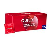 Durex Preservativos Sensitivo Contacto Total, Fino para Mayor Sensibilidad, 120 condones