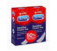 Durex Preservativos Sensitivo Contacto Total - Pack 2 x 12 Condones