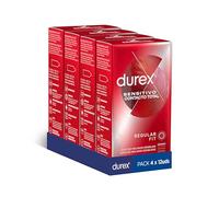 Durex Preservativos Sensitivo Contacto Total, Ultra Fino, Lubricado, 48 condones