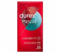 Durex Preservativos Sensitivo Suave Para Mayor Sensación Talla Pequena - Blanco, 10 Unidad (Paquete de 1)