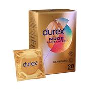 Durex - Preservativos sin látex - Sensación de piel contra piel - 20 piezas