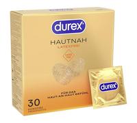 Durex Preservativos sin látex, sin látex, hechos de material de sensación real y con forma anatómica Easy-On, sin látex, 30 unidades (1 x 30 unidades)