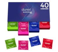 Durex Preservativos Surprise Mix, Mix Para Explorar Sensaciones, 40 condones
