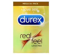 Durex Real Feel Male Condones Mega Pack de 16