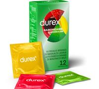 DUREX Saboréame 12 Unidades - Preservativos Con Sabores Afrutados Para Mayor Placer