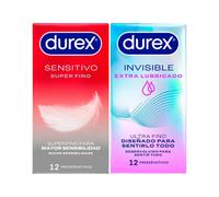 Durex Sensitive Super Fino + Invisible Extra Lubricado Pack