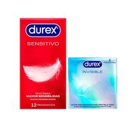 Durex Sensitivo 12 uds + Durex Invisible 3 uds - Durex