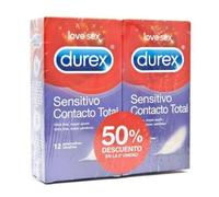 Durex Sensitivo Contacto Total Duplo 12x12 Preservativos - Easy On