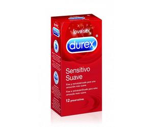 Durex Sensitivo Suave 12 uds. - Sensación Contacto Máximo