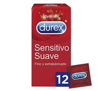 Durex Preservativos Sensitivo Suave Finos y Extralubricados 12 unidades