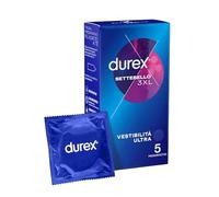 Durex Settebello - 3XL Profilattico Vestibilità Ultra, 5 preservativi