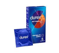 Durex Settebello - XL Extralarge Profilattico Vestibilità Ampia, 5 preservativi
